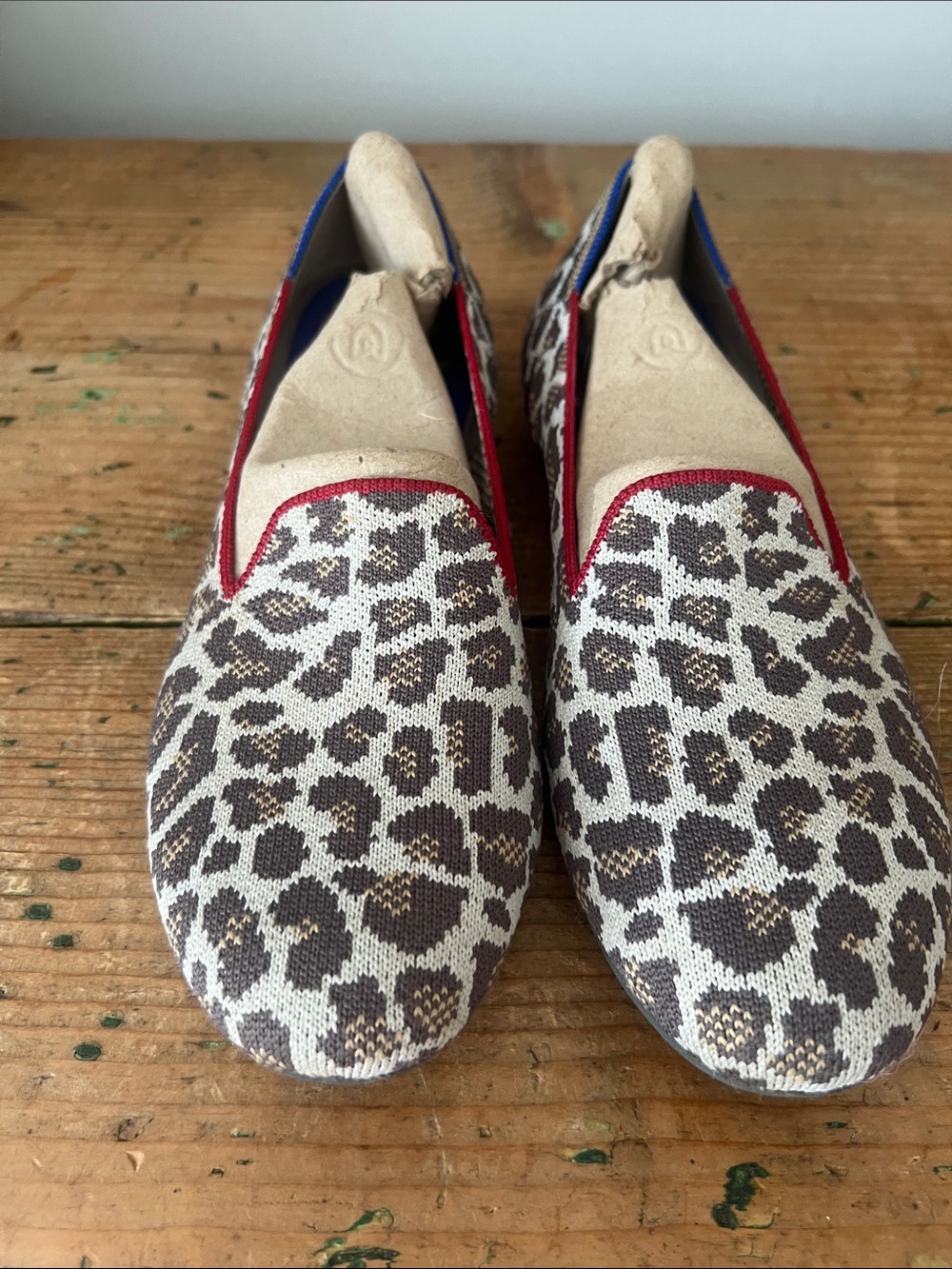 Rothy’s mocha spot loafer. Excellent condition in original box.